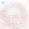 4/6/8/10mm 32 Faceted Austria Transparent Faceted Crystal Ball Beads Spacer Beads for Necklace and DIY Bracelet Making #14