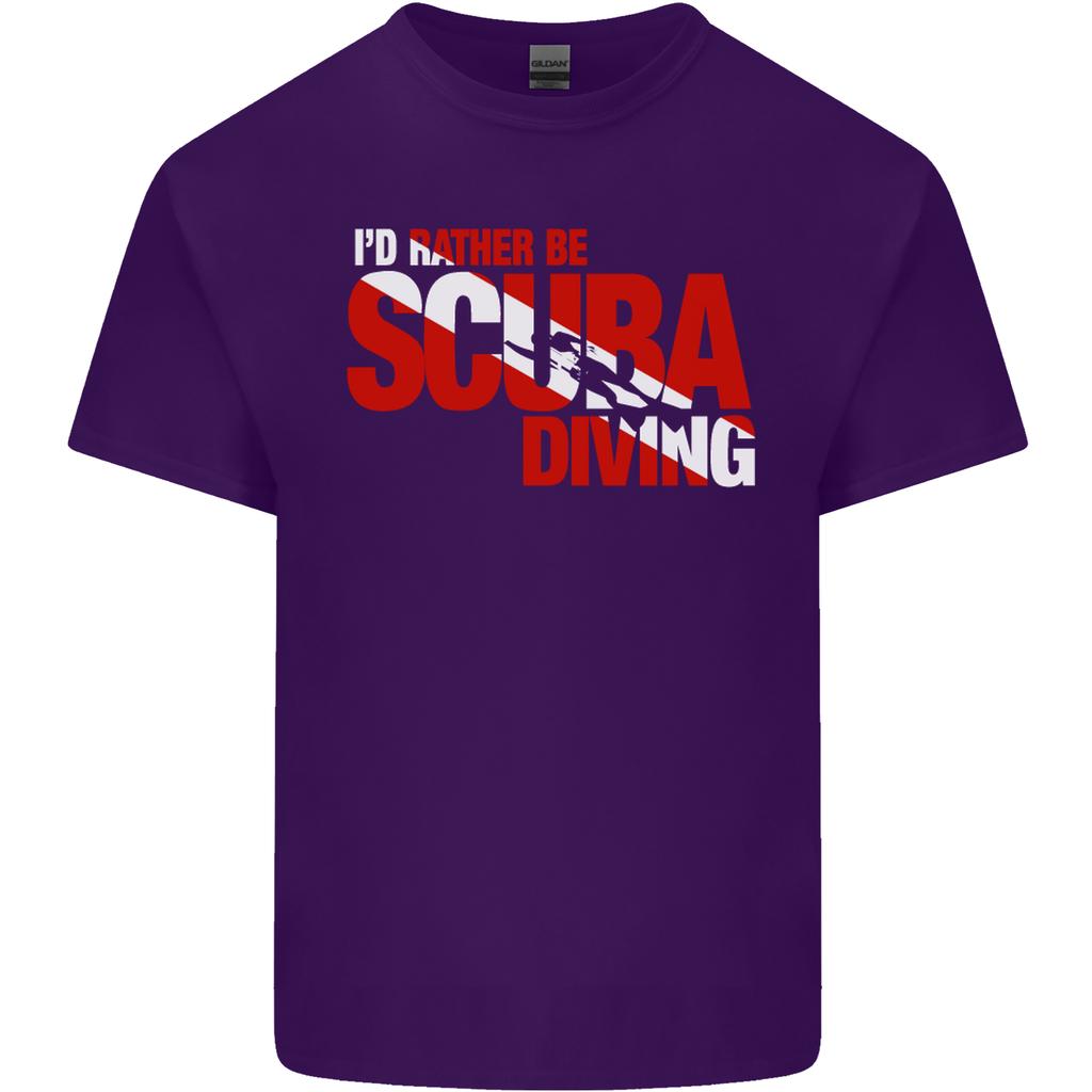 Id Rather Be Scuba Diving Diver Dive Unisexs Light Cotton TShirt