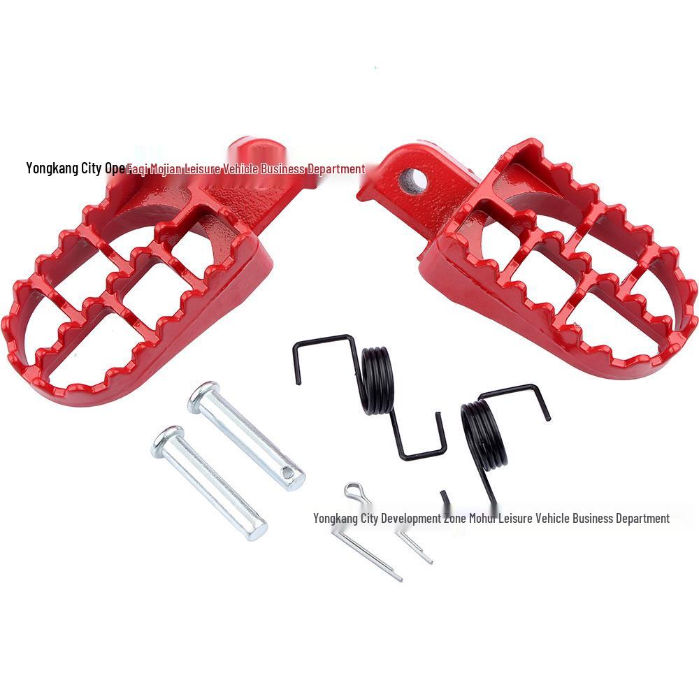 Red Off-Road Footpegs for Yamaha PW50/80 TW200