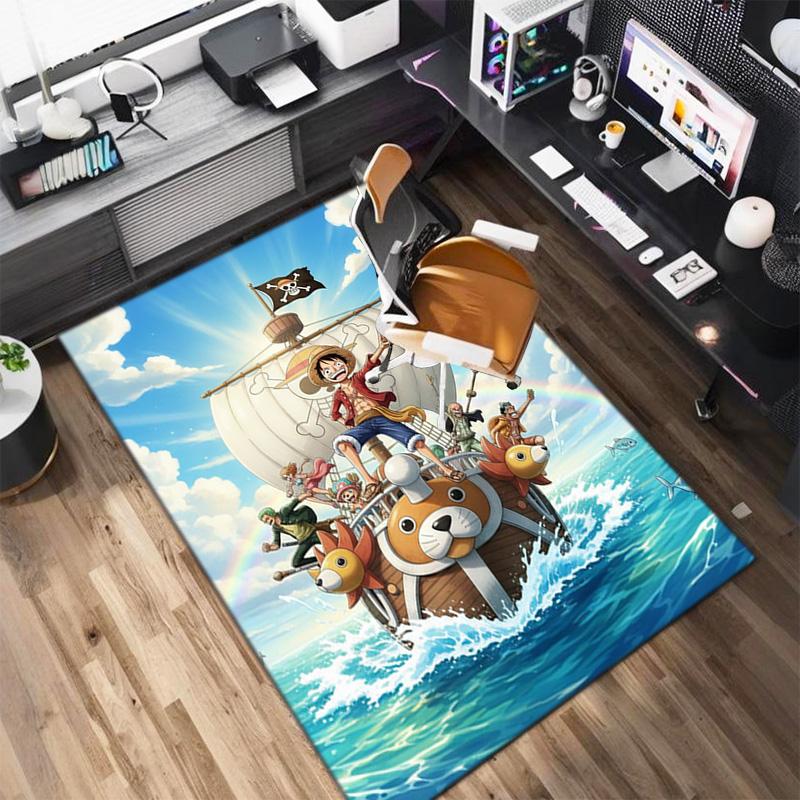 Starring the Japanese cartoon ONE PIECE Monkey D. Luffy carpet is suitable for living room and bedroom doormats office balcony decorative carpet V21