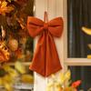 Retro Orange Stoff Hängeornament für Herbstkranz und Türfenster Dekoration
