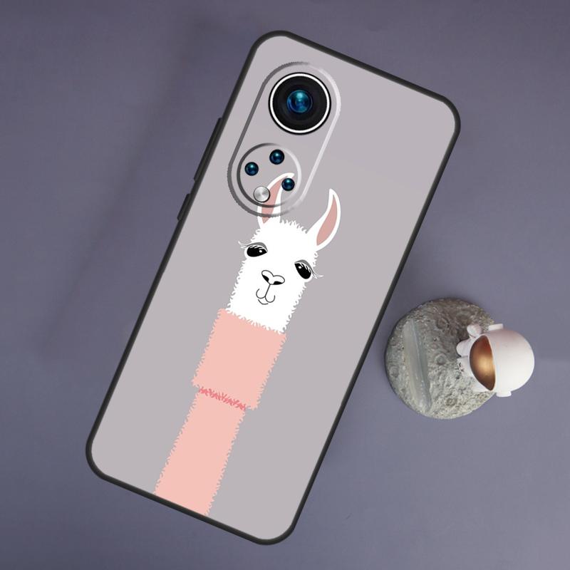 Cute Alpaca Donkey For Huawei Honor Magic 5 Lite 70 50 X8 X9 a P20 P30 P40 P50 P60 Pro P Smart Nova 9 5T Case