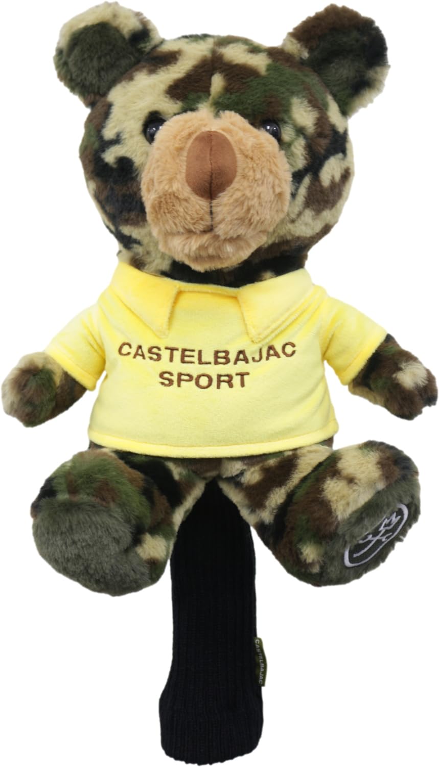 

CASTELBAJAC Driver Head Cover Khaki Camouflage Pattern 7235199129 Stuffed Animal Type/Bear/Bear хаки