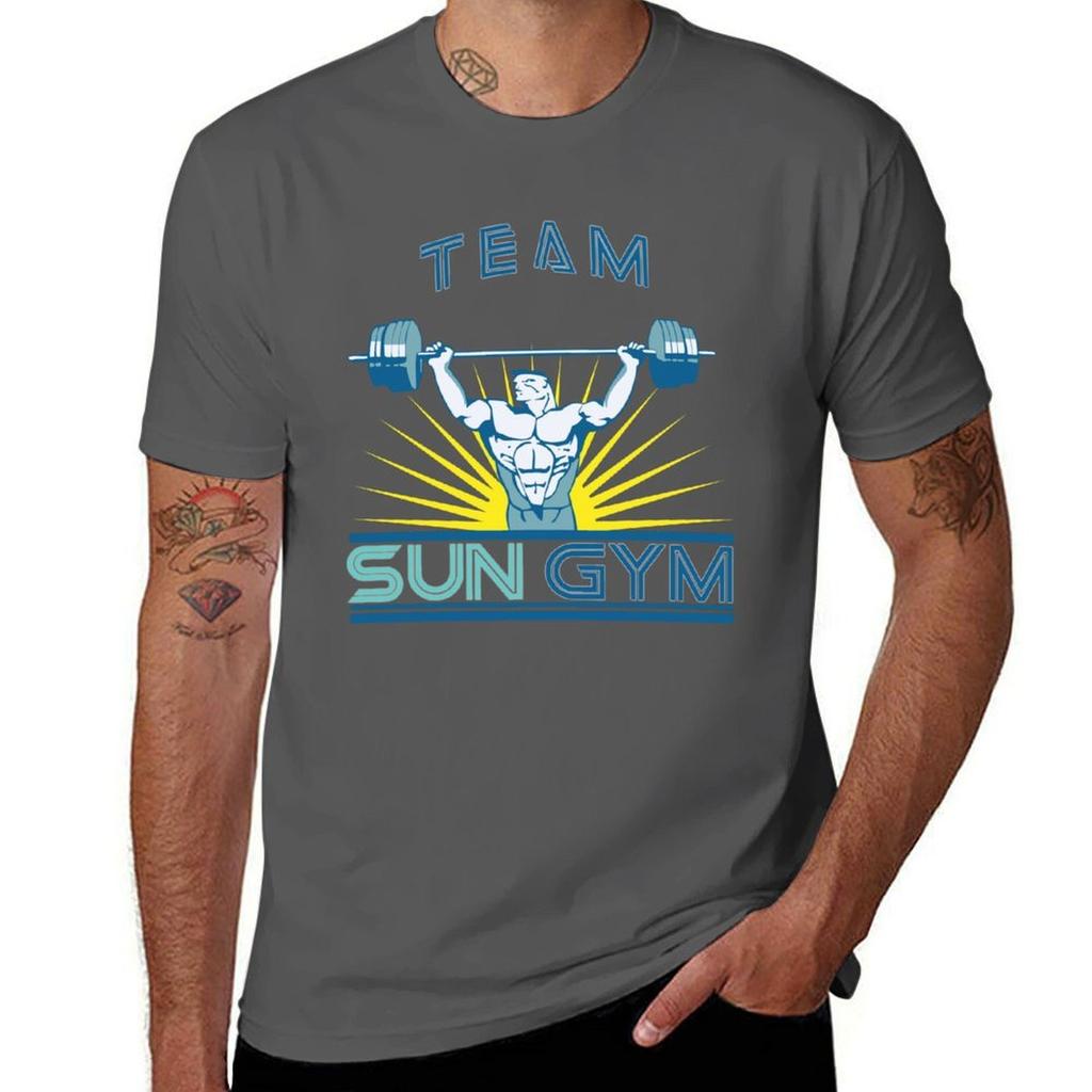 Team Sun Gym Tshirt Holiday All Match Tshirt