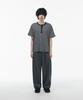 SIGNATURE [Summer Fabric Added] Double-Tuck Wide Slacks [Gray]