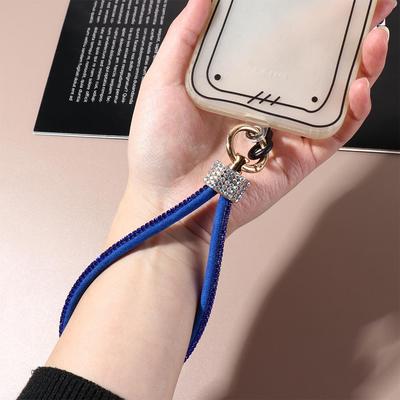 Short Wrist Style Glitter Rhinestone Phone Lanyard Luxury Hanging Cord Mobile Phone Chain Decoration Pendant