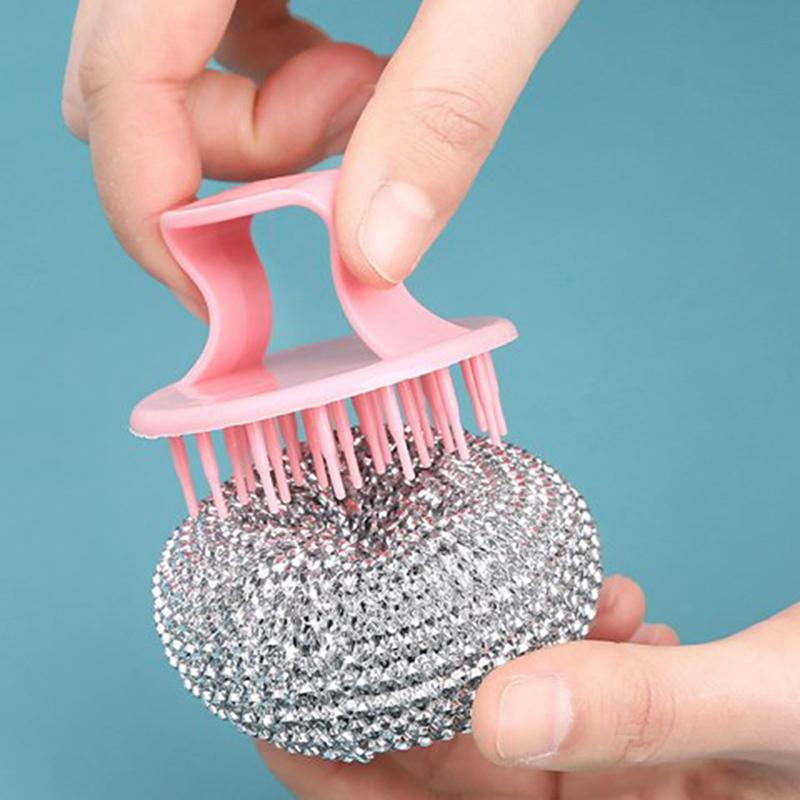 Kitchen Cleaning Ball  Not  Disassembled And  Pot Brush