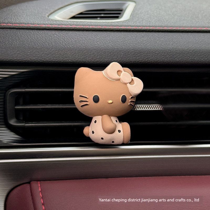 Kt Cat New Car Air Freshener Cartoon Perfume Diffuser Stone Car Vent Decoration Car Interior Accessory Ornament Fragrance