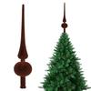 Christmas Tree Topper 11 Inches Velvet Flocked Gourd Tree Topper Colorful Spiral Christmas Tree Decoration Festive Atmosphere Ornament