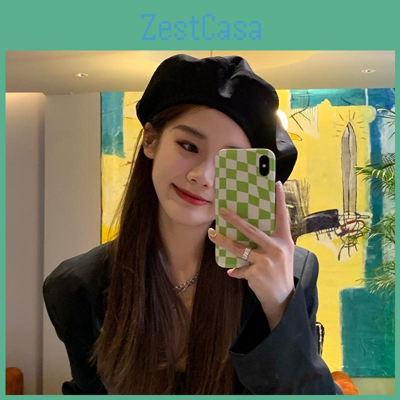 Retro Cotton Beret Hat For Women Classic British Style Fashion Fall Cap