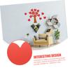 SAFIGLE Heart-Shaped Greeting Cards, 40-Piece Set, 5.9x4.7 Inch, Cardstock Valentine Message Cards, Blank Heart Paper Cutouts, DIY Crafts, Perfect for