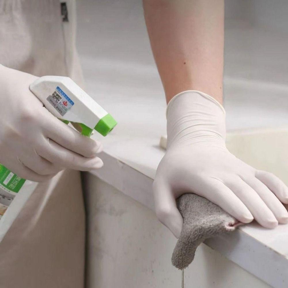 100pcs Food Safe Nitrile Gloves Powder Free Rubber Gloves  for Cleaning Cooking