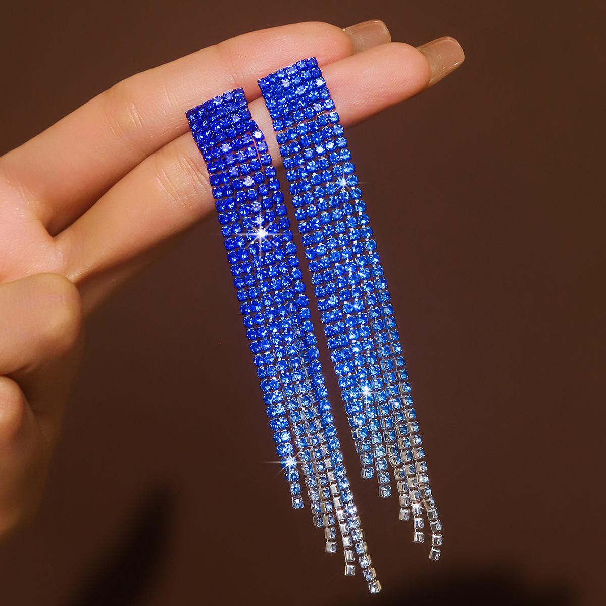 

2 шт. Женские модные красочные серьги-кисточки из серии «Когтистая цепь», для улицы, путешествий, карнавала, банкета, вечеринки, праздничного наряда, подарки other