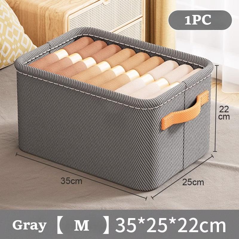 Non-Woven Fabric Storage Box with Thick Steel Frame Versatile Clothes Organizer for Dorms Homes, Hand Washable Available