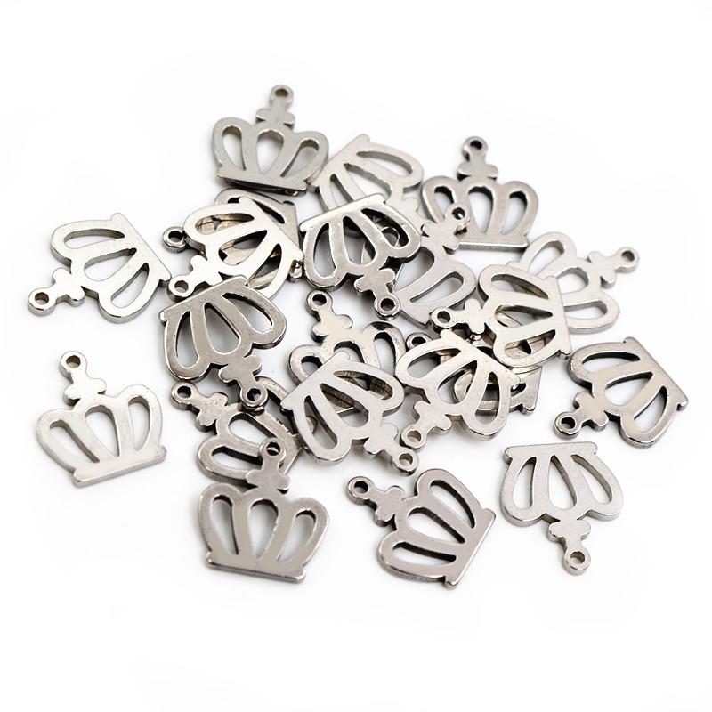 30pcs/lot No Fade 316 Stainless Steel Star Heart Fish Cat Charms Pendant for DIY Necklace Bracelet Craft Jewelry Making Findings