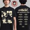 Gorillaz The Mountain Tour 2026 Europe And UK Merch With Dates Back T-Shirt Hoodie