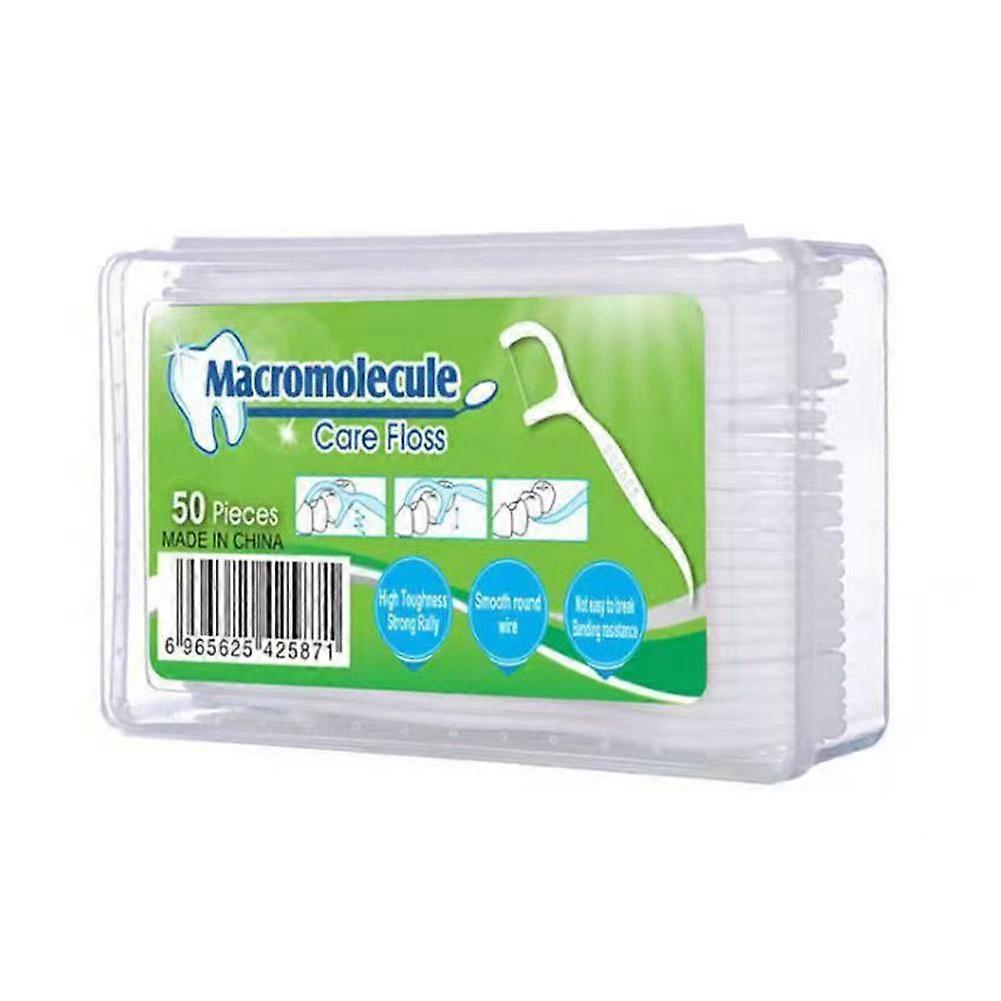 Dental Floss Household Boxed Plastic Bow Dental Floss Disposable Floss Boxed Floss 50pcs Family Care