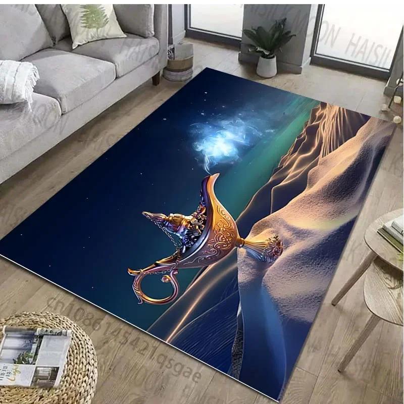 

Magic Lamp Pattern Area Rug Fairy Tale Carpet for Living Room Bedroom Bedside Non-Slip Floor Mat Home Decor 60x90cm(23x35in)