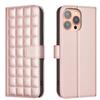 Small Square Grid Design PU Leather Flip Stand Wallet Phone Bag Case for iPhone XS,XR,XS Max,SE,iPhone 7,8,7Plus,11,11Pro,11Pro Max,12,13,14,15,16...