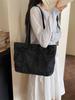 Women's Large Canvas Denim Tote - Lightweight and Versatile Shopping or Student Bag