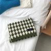Classic Rhombus Plaid Knitted Couple Scarf Female Winter Korean Version Student Wool Warm Versatile Male Scarf Tide