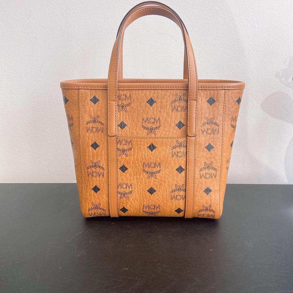 [Pre-Owned] Toni Classic Monogram Print Tote Crossbody Shopping Bag - Excellent #405B5Q
