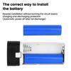 Upgrade TYPE-C Port 2 Sections No Soldering Power Bank Case 18650 Storage Box Power Kits Anti-reverse DIY Kit 5V2A