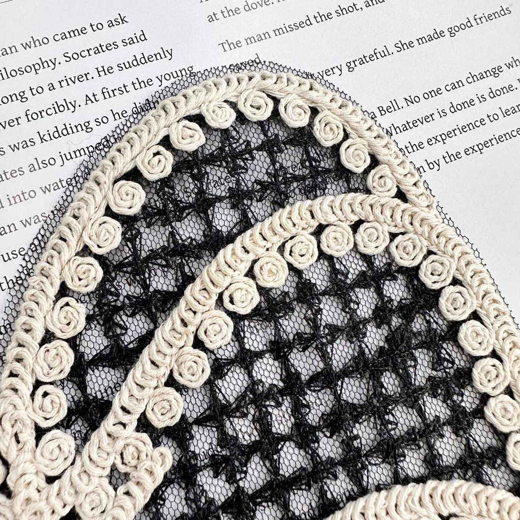 Big Bow Diy Clothing Handmade Accessories Neckline Accessories Cardigan Lace Decorative Patch Cloth Sticker