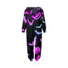 Halloween Printed Family Matching Hooded Long Sleeved Zippered Hooded Jumpsuit Set