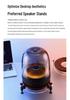 Harman Kardon Glas Kristall Magnetische Levitation Ständer für 3./4./5. Gen mit Metall Stoßdämpfung und Walnussholz Basis