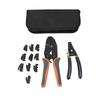 Crimping Pliers Stripping Pliers Set Multifunctional Force Adjustable Pliers Wire Stripper with 6 Jaws for Automotive