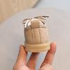 Spring/Autumn Lace-Up Single Shoes for Boys and Girls 0-1-2 Years Old, Soft-Soled Walking Shoes, Cartoon Leather Shoes.