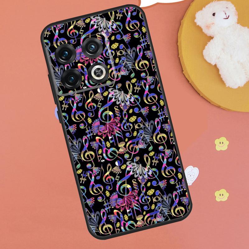 Musical Notes Violin Classical Music Case For OnePlus 13T 10T 8T 12R 13R 15 13 12 11 9 10 Pro Nord CE 5 2 3 4 Lite N20 N30 Funda