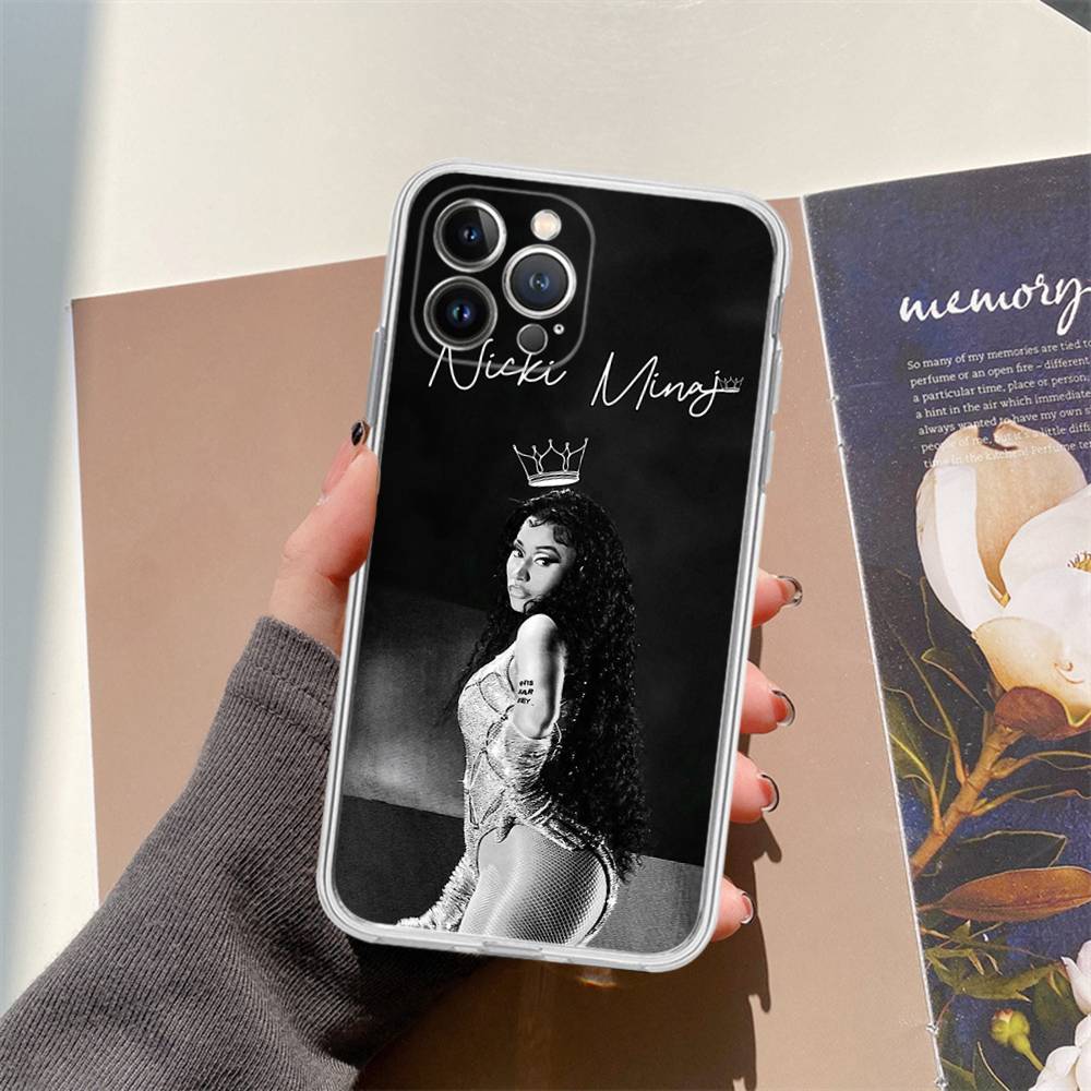 Nicki Minaj Rapper Handyhülle, passend für iPhone 16, 15 Pro Max, iPhone 14, 11, 12 High End, 13 Pro, Silikon