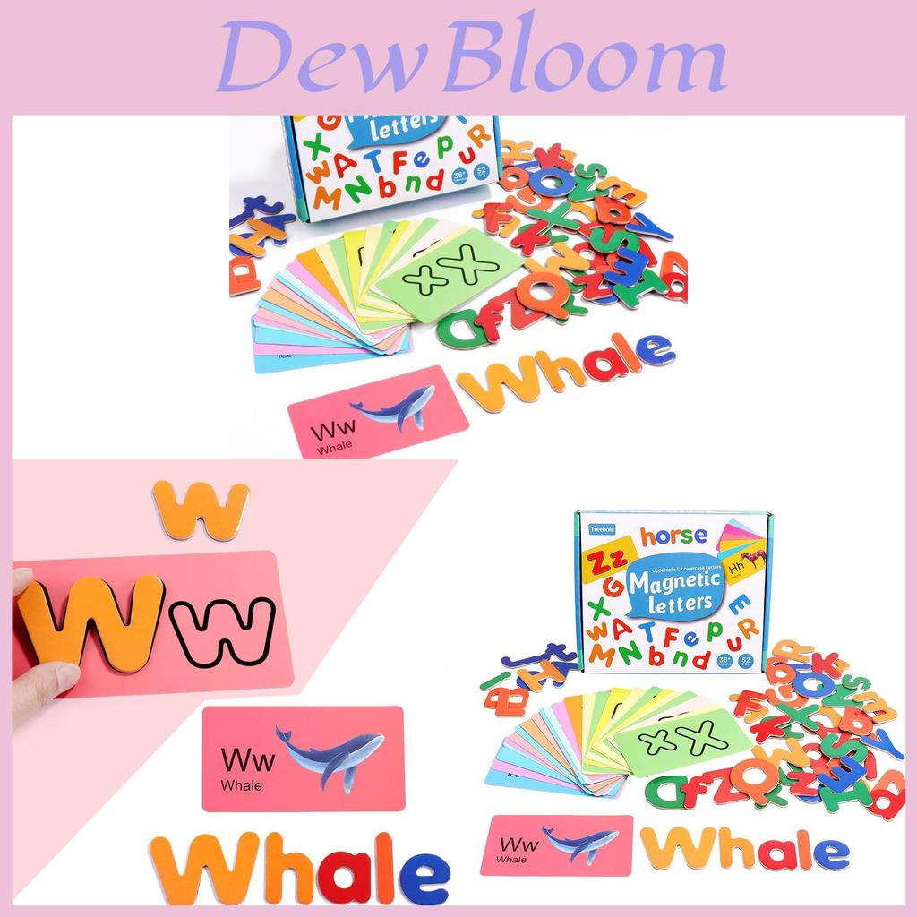 Wooden Magnetic Alphabet Puzzle Cards For Kids Educational Learning Toy