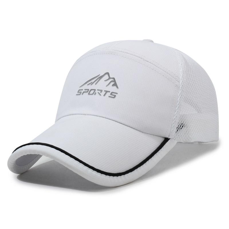 

Летняя кепка мужская быстросохнущая дышащая солнцезащитная кепка для активного отдыха на открытом воздухе спортивная бейсболка для бега белый