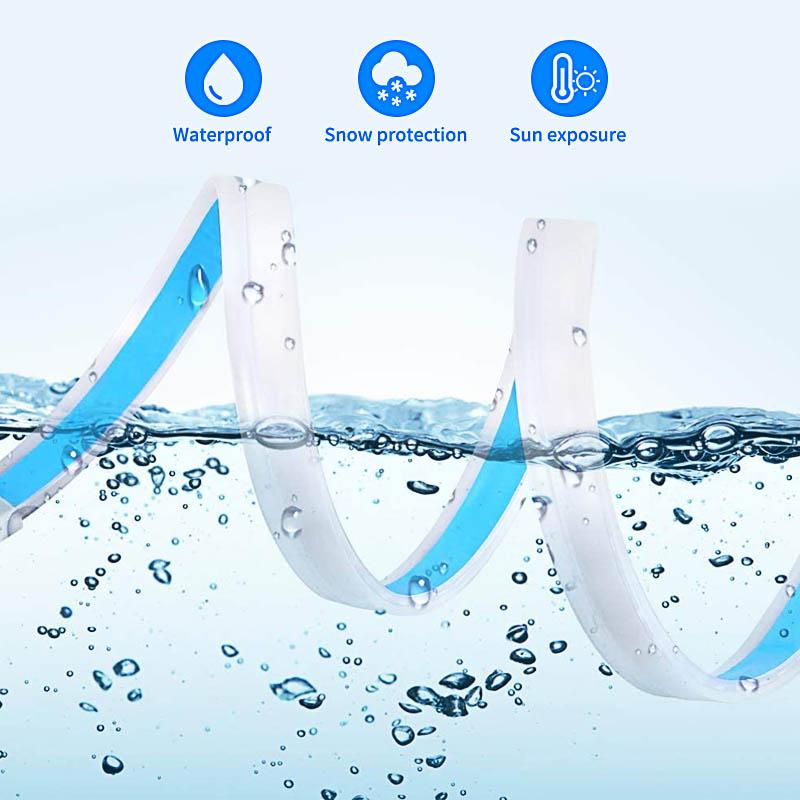 2 PCS Car Lamp Accessories DRL Car Flexible LED Daytime Running Lights Turn Signal Lamp Headlight Waterproof Light Strip