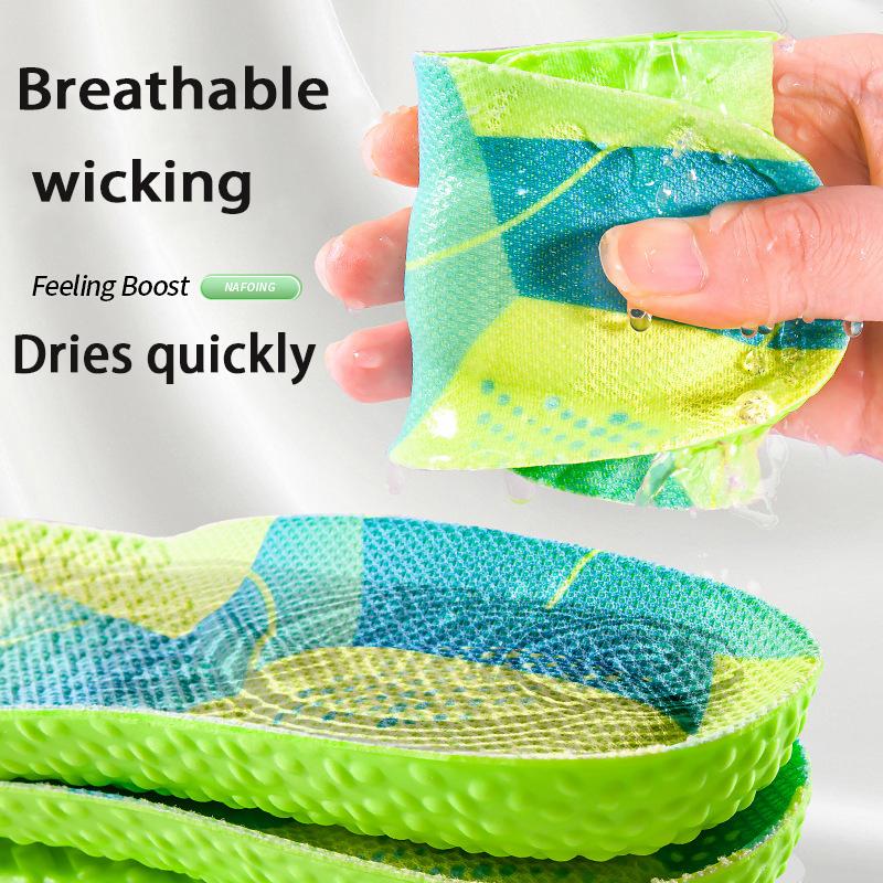 PU air cushion sports insole soft and comfortable sole arch support insole men's and women's elastic shock absorption insole