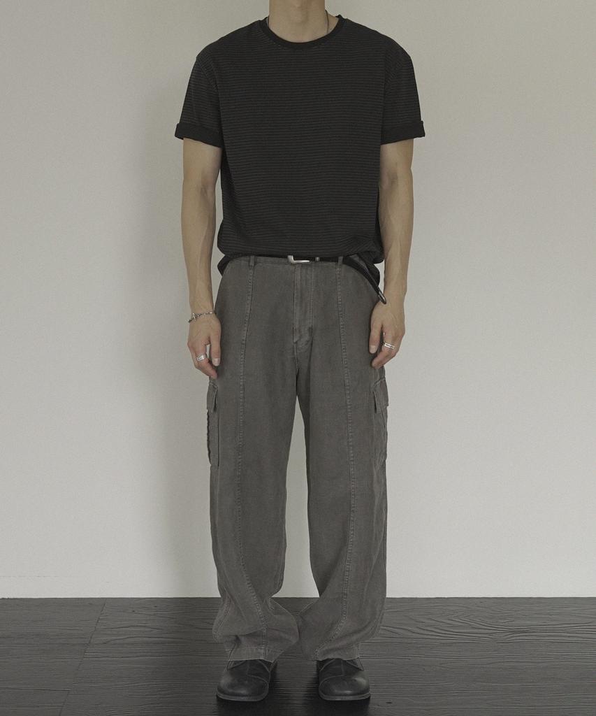 Sido Caesar Ct Line Garment Ws Linen Cargo Pants #1