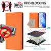 Husă tip portofel pentru Xiaomi Redmi Note 13 Pro+ 5G cu blocare RFID, piele cu textură litchi, husă mobilă