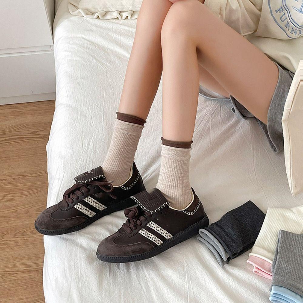 Keep Warm Velvet Socks Thickened Snow Boot Socks Ins Mid-Tube Socks  Autumn