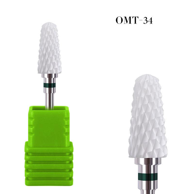 Electric Nail Drill Bit Milling Cutter Ceramic Tungsten Carbide Polishing Grinding Head For Manicure Cutters Nail Art Tools