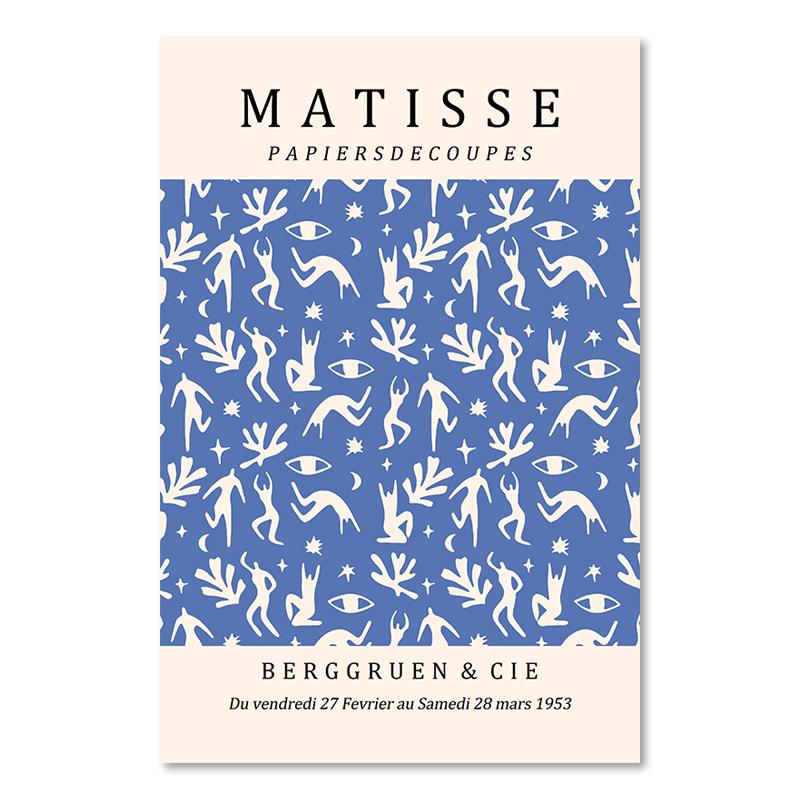 

Абстракция Анри Матисса синяя обнаженная картина на холсте скандинавский постер французский для гостиной печать искусство настенная картина для домашнего декора 21x30cm No Framed