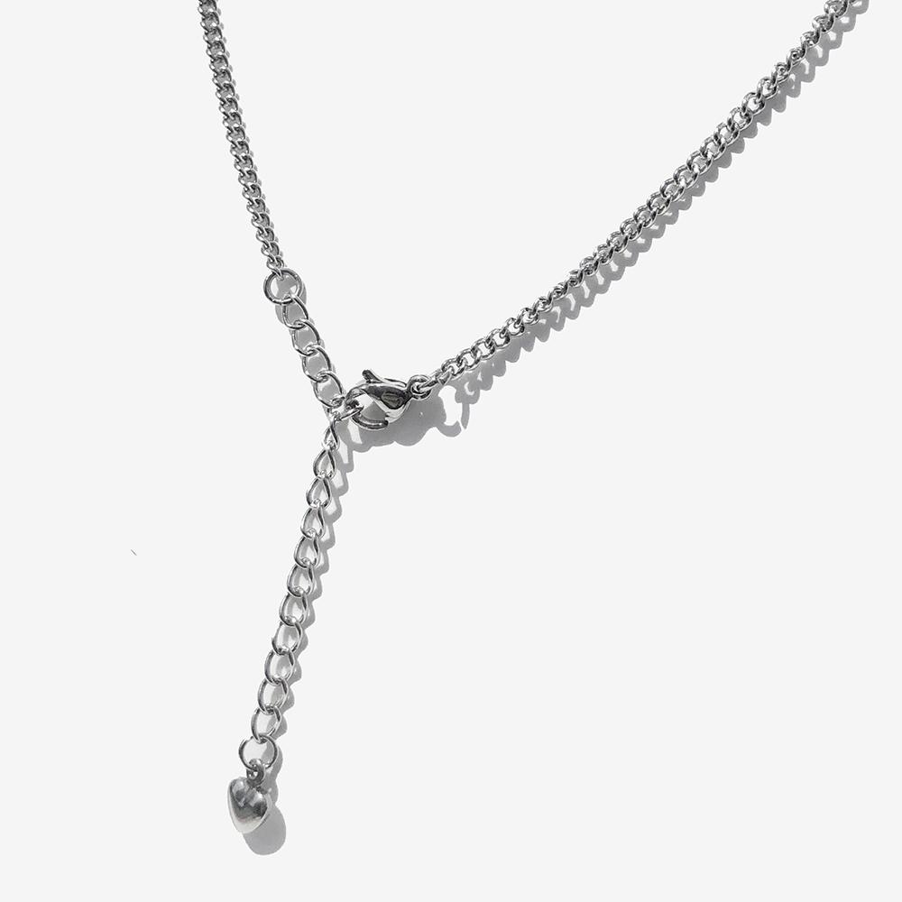 Rush Off Surgical Steel I Love You Pendant Chain Necklace / I Love You Chain Necklace