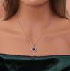 925 sterling silver ring earrings pendant necklace Created square 8.0mm Alexander nano elegant fine jewelry for women daily wear