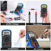 Multimeter 3 1/2 Digit LCD Multimeter Backlight DMM Measure DC AC Voltage Current Resistance Temperature Diode Continuity hFE