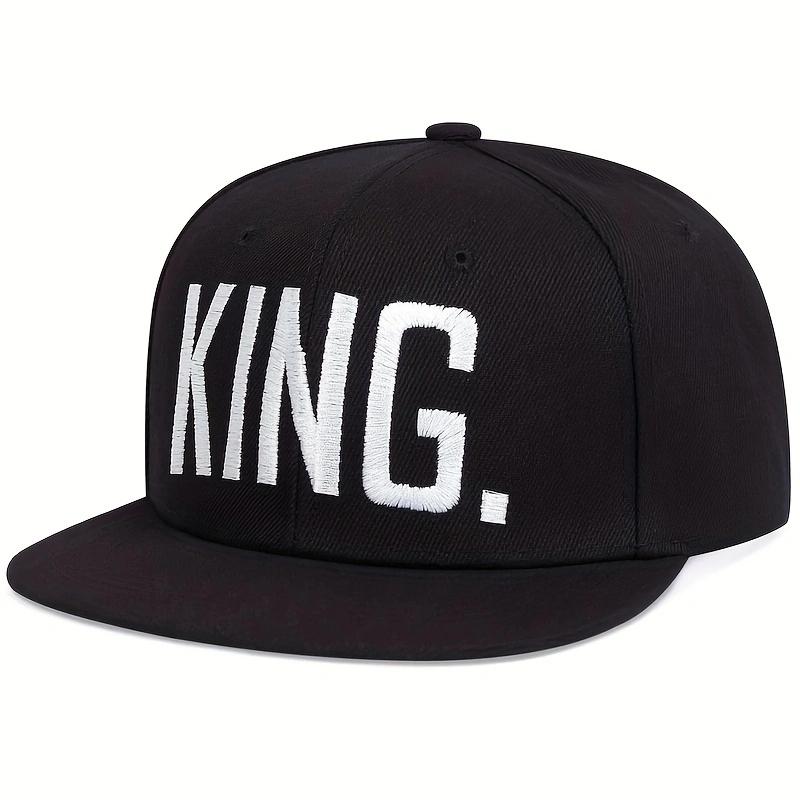 

KING Кепка с вышитыми буквами Snapback для улицы, для мужчин и женщин, для любителей, бейсбольная кепка, спортивные кепки в стиле хип-хоп, регулируемые шляпы чёрный