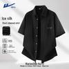 Warrior Men's Ice Silk Short Sleeve Casual Shirt
