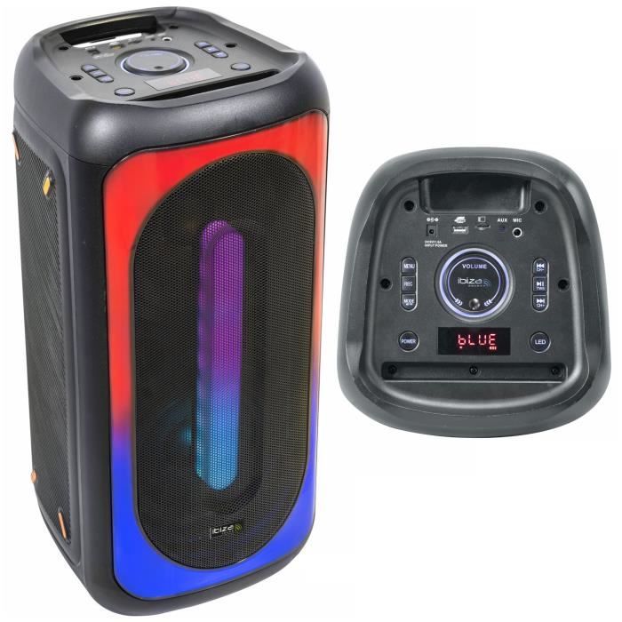 USB Bluetooth TWS Lautsprecher mit Akku 500W Ibiza Sound MERCURE50