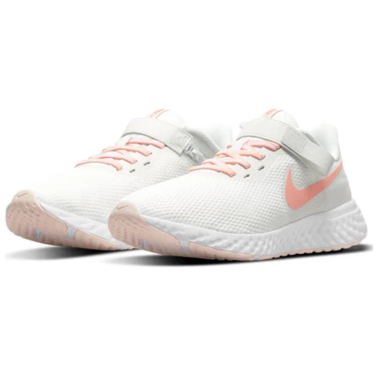 Nike Revolution 5 FlyEase Summit White Crimson Bliss Women Sneakers Orange-Pearl BQ3212-109
